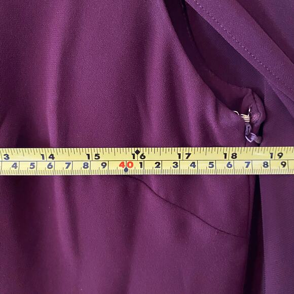 NWT Lauren Ralph Lauren Women's size 8 Purple Cape Georgette Cocktail Dress - Picture 8 of 10